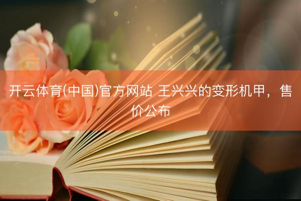 开云体育(中国)官方网站 王兴兴的变形机甲,售价公布